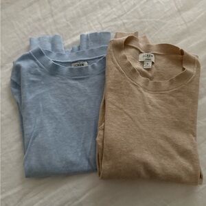 J. Crew Long Sleeve Set - Blue and Tan